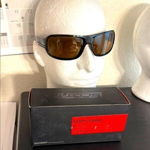 Scott Black Sport Sunglasses Wrap-Around Design